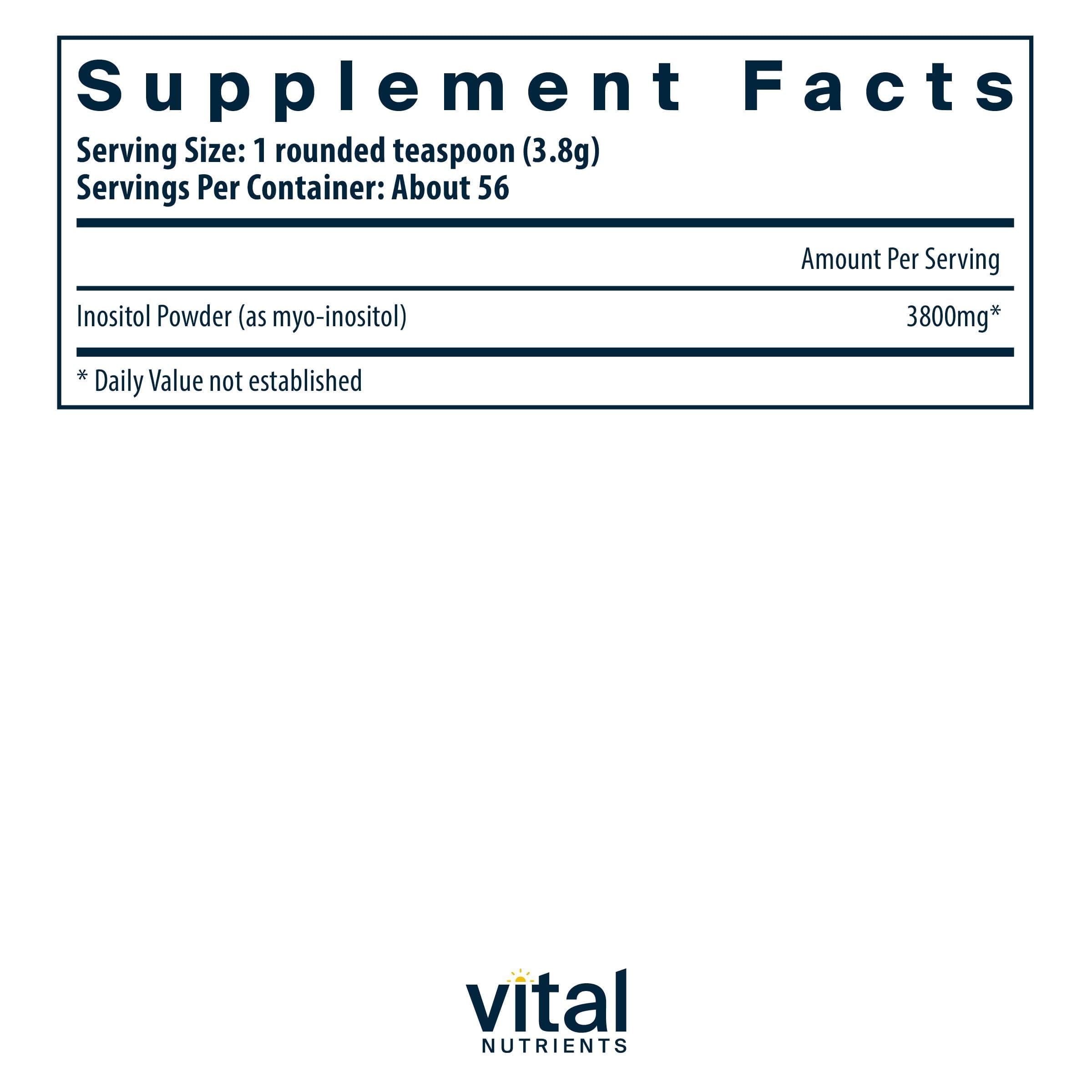 Vital Nutrients Inositol Powder, 56 Servings — Amazon image 2