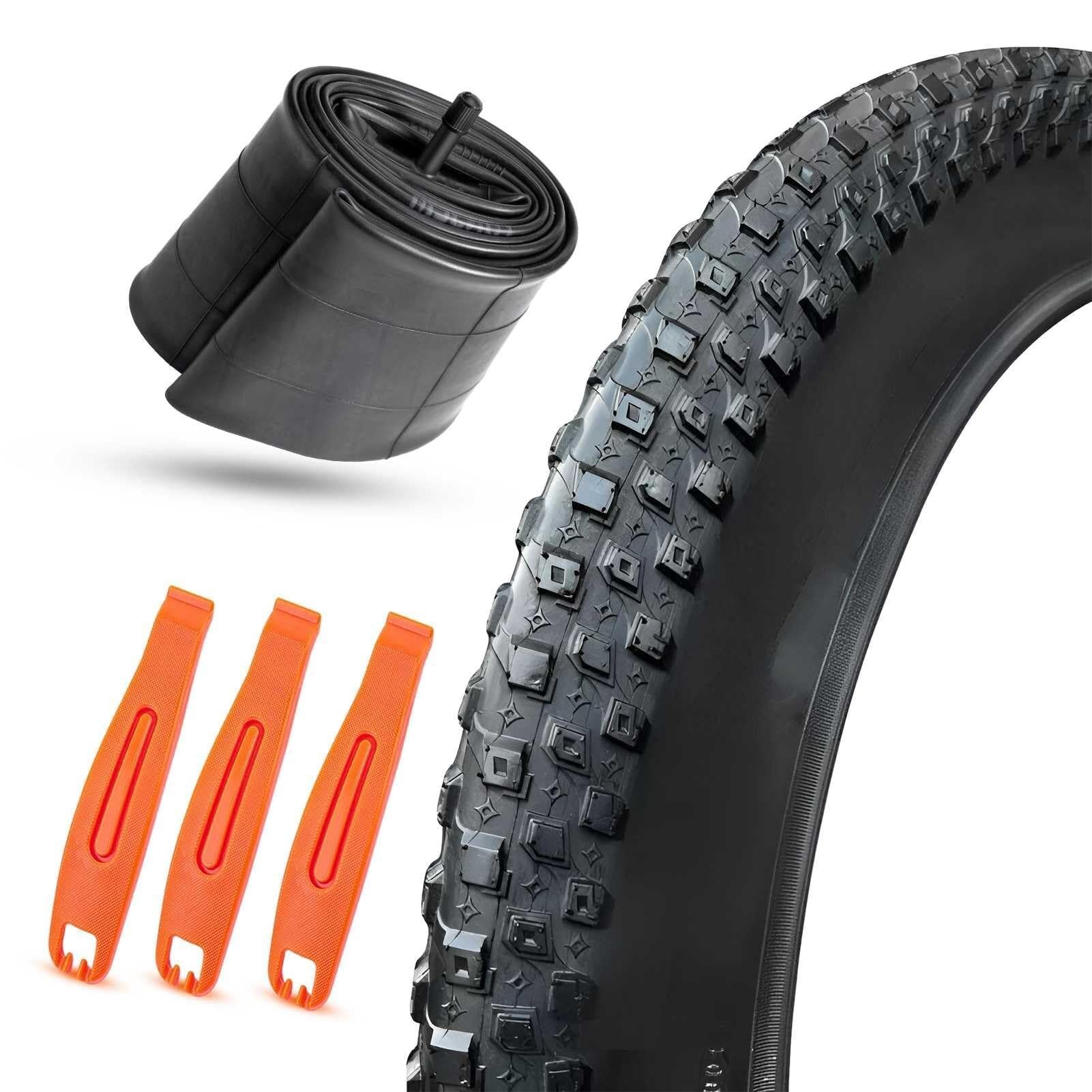 20 3.0 Dętka roweru Fat Bike 20x3.0 (wzór bieżnika górskiego) | Opona 20x3 Fat Czarna odporna na przebicie, odporna na ścieranie, o wysokiej przyczepności ścianki | Opona śnieżna 20 x 3.0 Fat do rower