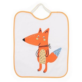 Set 4 Bavaglini Asilo Impermeabili Per Bambini - Stampa Animali Divertenti 32x28 Cm - Foto 8