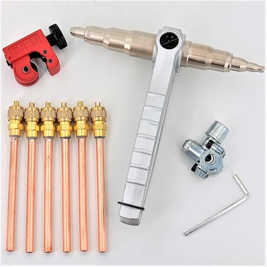Kit de Válvula de Servicio AC, Expansor y Perforador para Tubos de Cobre miniatura 7