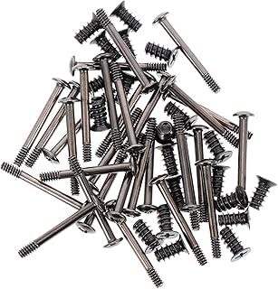 TEHAUX 60pcs Black Electrical Outlet Eyeglass Screws Laptop Screws Cooling Fan Mount Screws PC Fan Mount Short Screws Ceiling Fan Suite Exhaust Fan Case Fan Screw Kit Screw for Case Fan