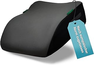 Kindersitz fürs Auto (Grau) – Praktisch, komfortabel und sicher – Geprüfte Sicherheit nach Kindersitznorm R129 – Kindersitz 135-150cm – kompakt und unkompliziert