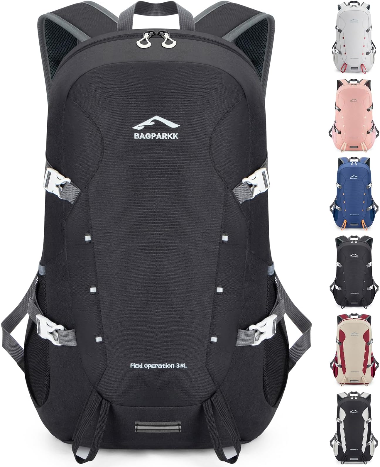 BAGPARKK Hiking Backpack,Large 35L Travel Backpacks for Men Women,Water Resistant Ultra Lightweight Foldable Packable Camping Daypack for Outdoor Sports