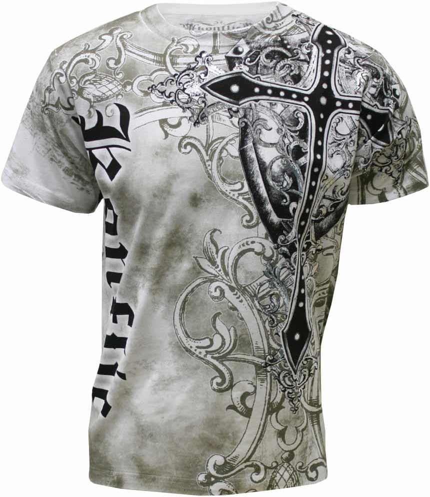 NWT Men's Giant Cross Graphic Designer MMA Muscle T-Shirt