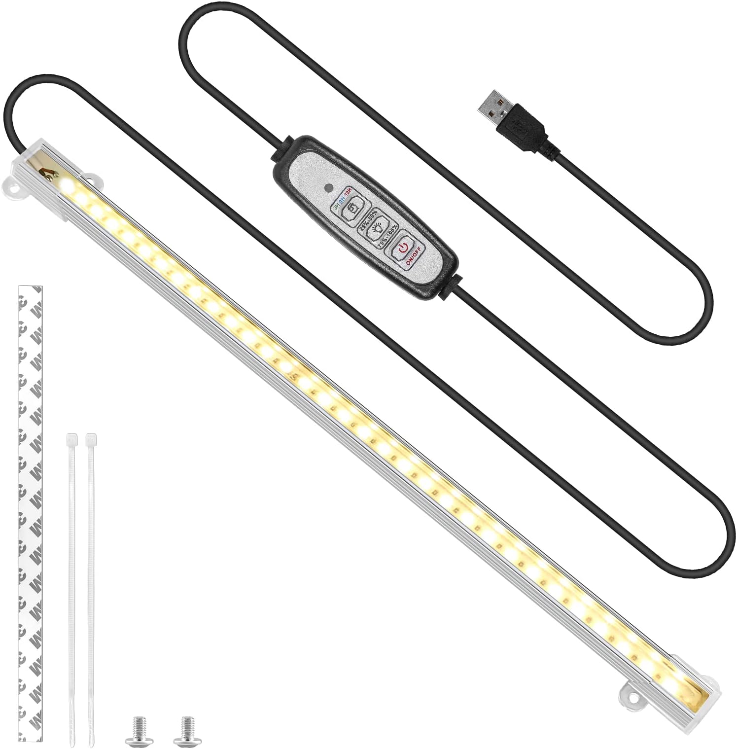 Led-groeilicht T5 Samsung ＆ Full Spectrum 3500K ＆ Rode LED-strips met
