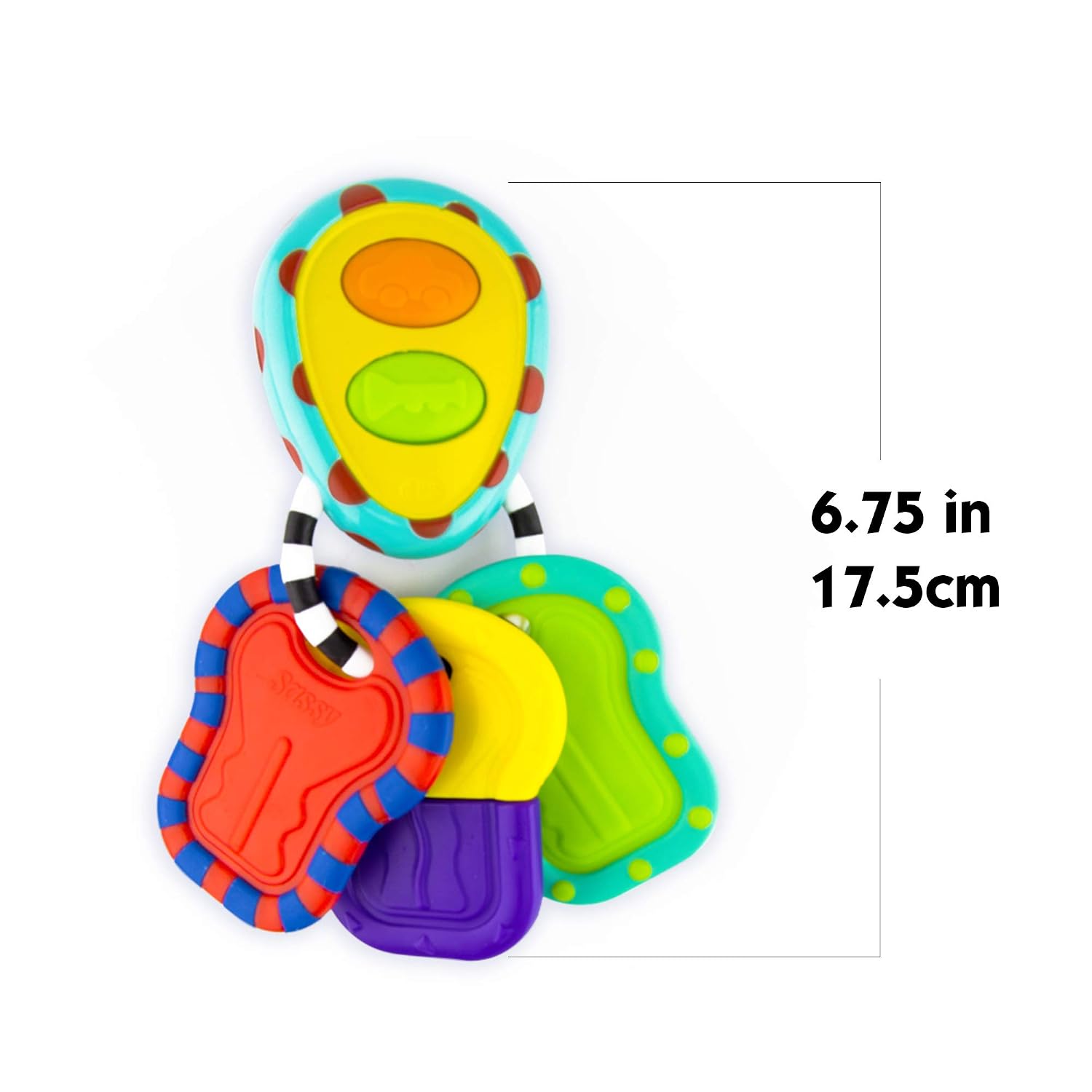 Sassy Electronic Keys | Developmental Toy for Early Learning Promotes Imaginative Play | for Ages 3 Months and Up