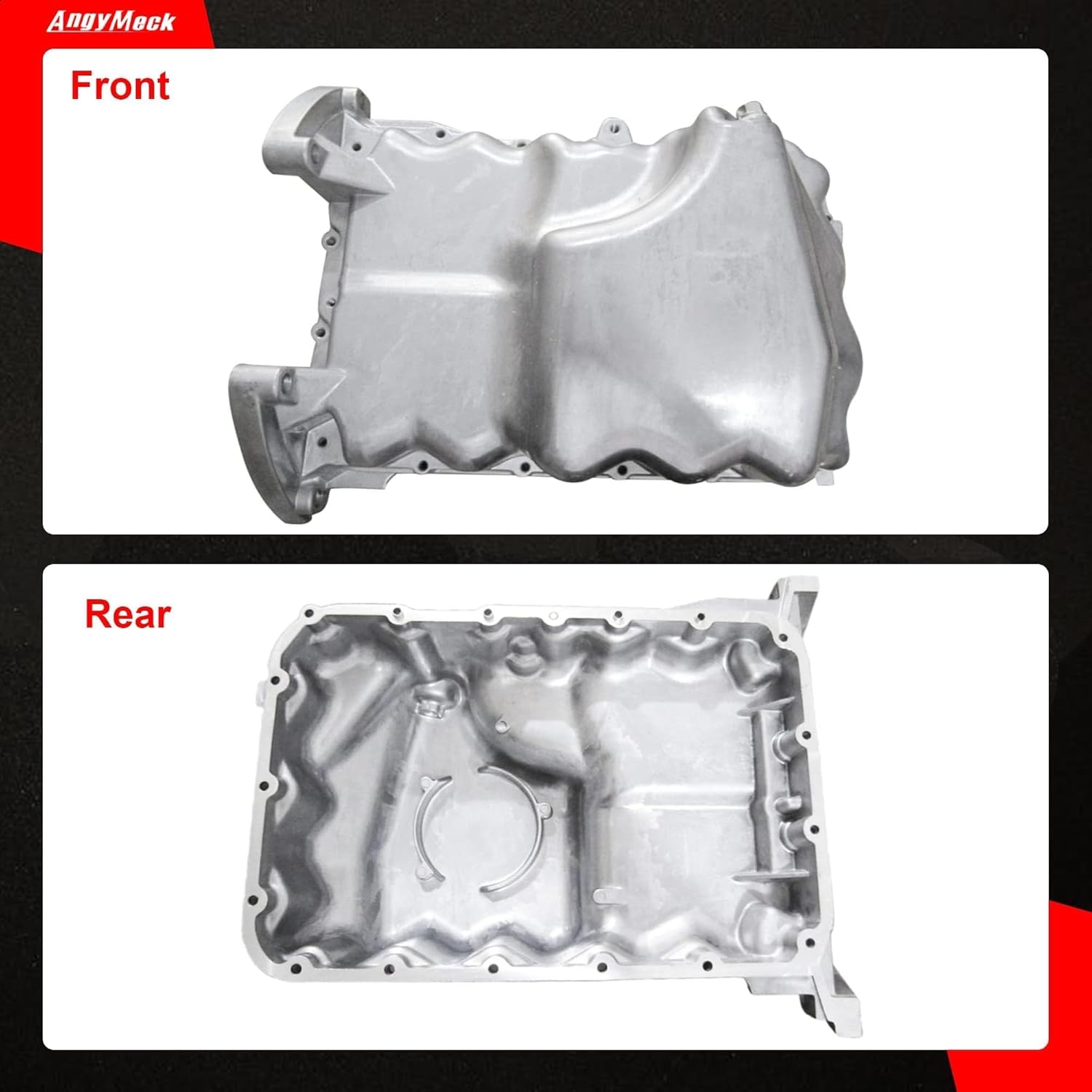 Engine Oil Pan with Drain Plug Compatible with Acura MDX 2003-2006 Honda Odyssey 2007-2010 Pilot Ridgeline 2006-2008 V6 3.5L Replace: 264-485, 11200RDJA00