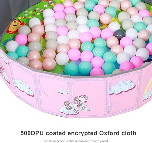 Miniatura 3 de LimitlessFunN Piscina plegable de doble capa de tela Oxford para niños, piscina de pelotas de juego con bolsa de almacenamiento (bolas no incluidas)