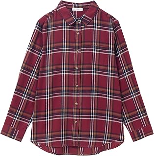 [NAVY] [ネイビー] シャツ レディース 長袖 綿100％ コットン チェック柄 ネルシャツ トップス