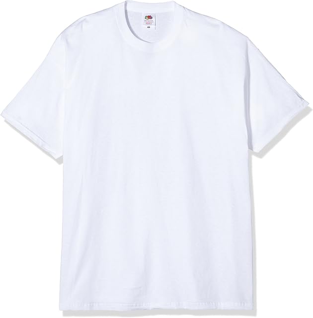 Fruit of the Loom Men's Heavy T-Shirt, White, Large