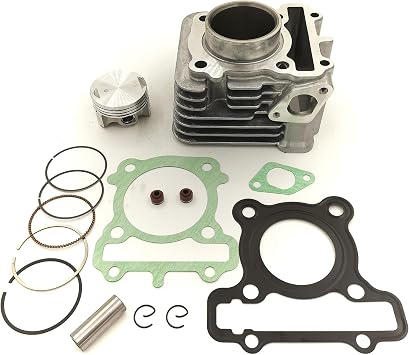 Engine Parts Cylinder gasket Piston Ring Set, Bore Size 50mm Piston Ring Kit Replacement Fit for YAMAHA XC115 MIO-J 125cc