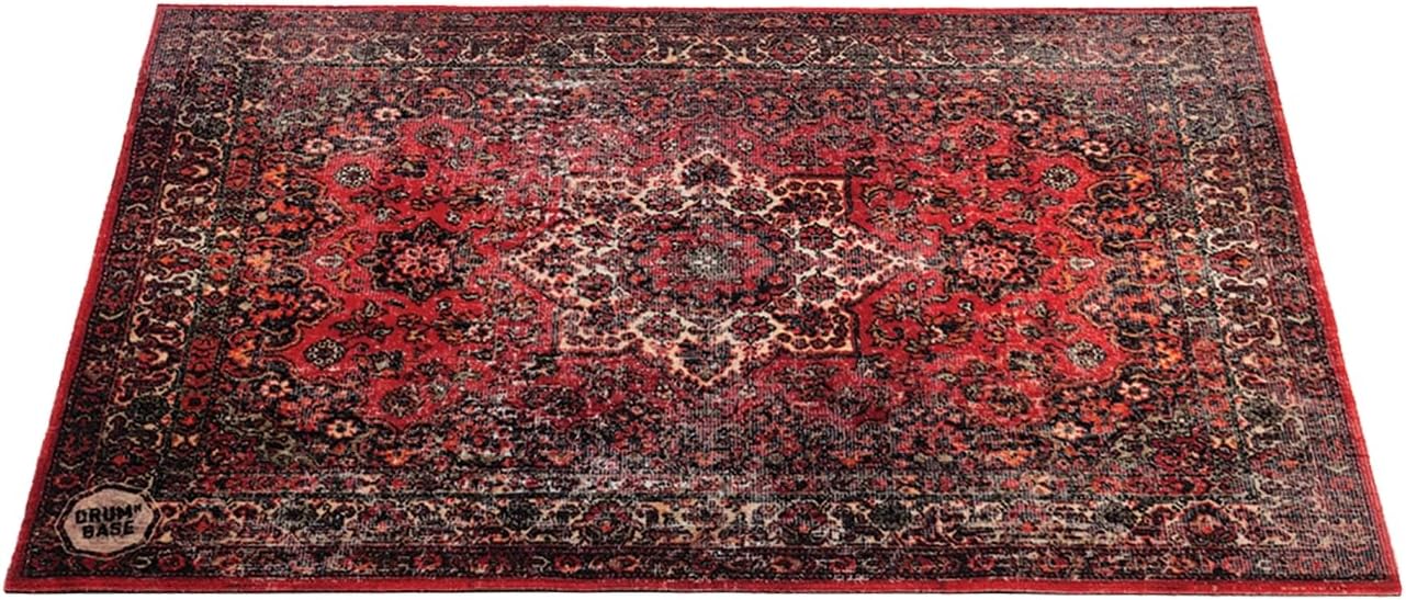 DRUM N BASE Vintage Persian Stage Rug - Original Red - 130 x 90cm