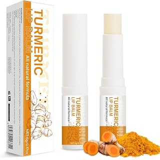 2PCS Turmeric Lip Balm for Smokers Dark Lip Treatment with Turmeric oil, Help Fade Lip, Lip Exfoliator, Long-Lasting Natural Balm Moisturize & Nourish Dry, Cracked, Dull, Reduce Fine Lines Lip