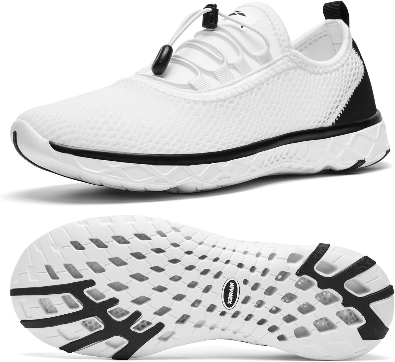 Men's Stylish Water Shoes, Quick-Dry Xdrain Water Sneakers, Lightweight & Comfort Footed