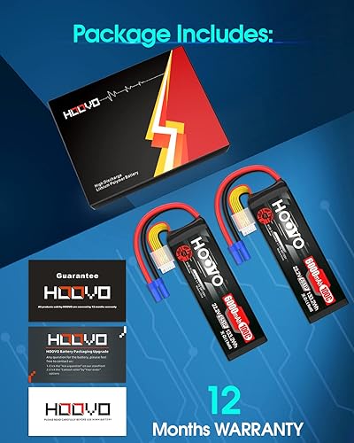 Miniatura 8 de HOOVO Batería LiPo de 22.2V 6S 6000mAh 100C Softcase RC Batería para RC Quadcopter Camión Barco, Avión, Helicóptero RC Vehículo (2 unidades)