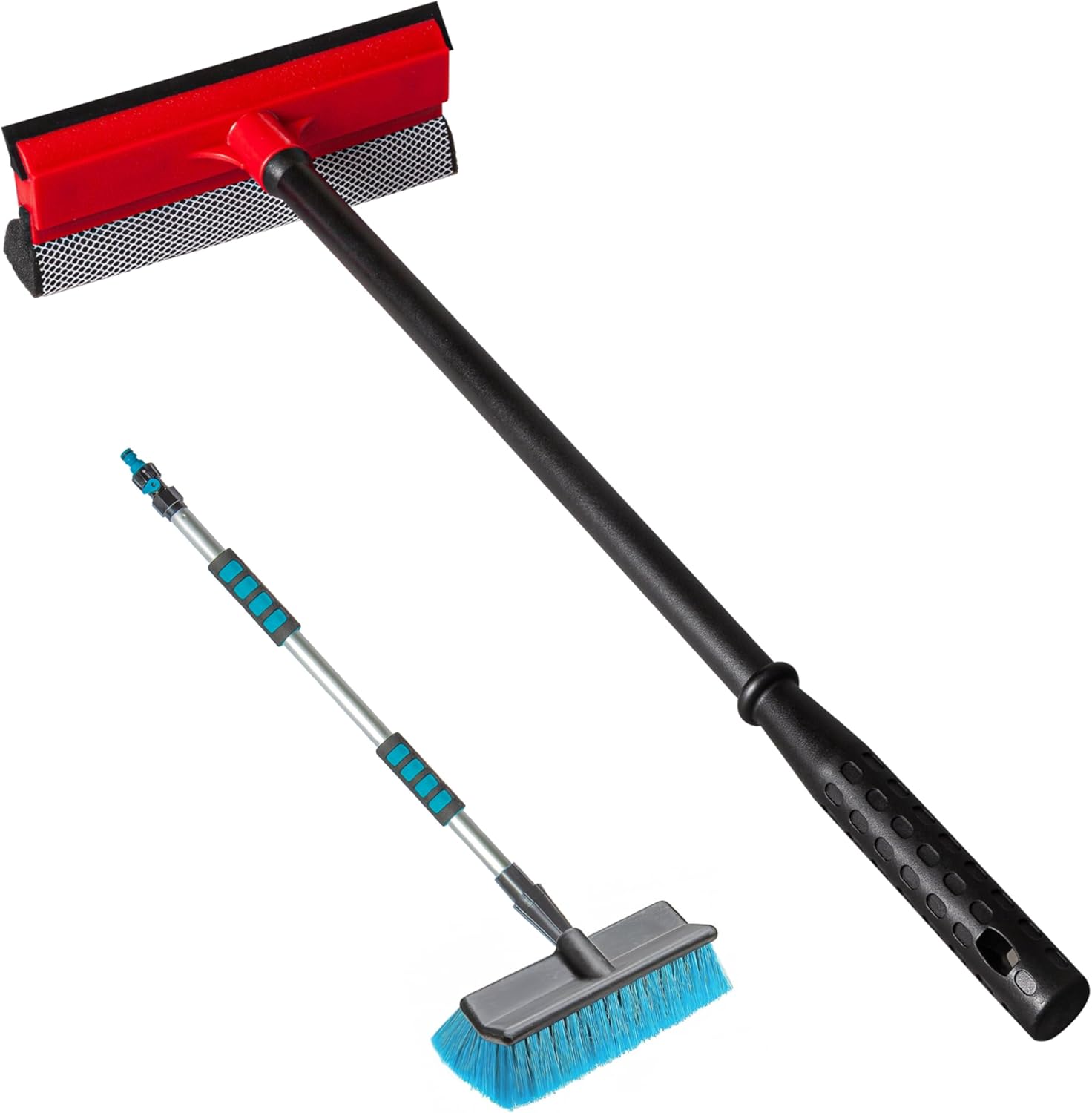 DSV Standard Window Squeegee 8'' and Car Wash Brush 10''