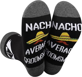 Groomsmen Socks Funny Groomsman Proposal Gift Nacho Average Groomsman Bachelor Party Novelty Socks Groom To Be Gift