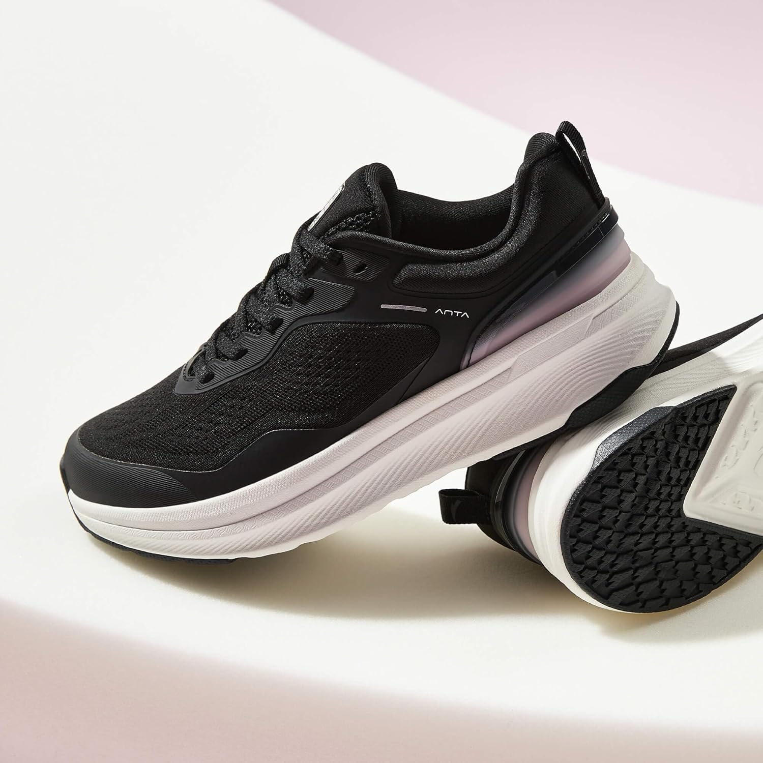 ANTA Women's Ebuffer 9.0 Walking Shoes Sneakers with Cushioned Comfortable & Breathable, High-Rebound Midsole for Commuting, Jogging, Urban Walking, Workout - Image 2