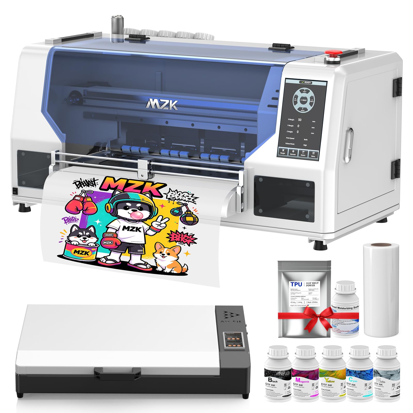 みっつん様 Amazon.com: MZK A3 Plus I1600 Dual Head DTF Printer,Automatic Time