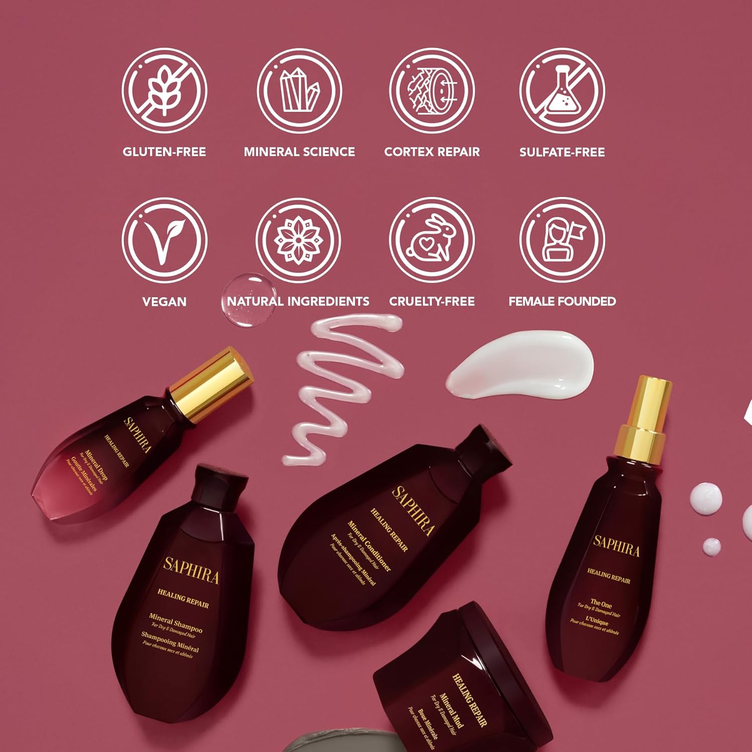 Saphira Healing Repair Conditioner 3oz / 90ml - Image 9