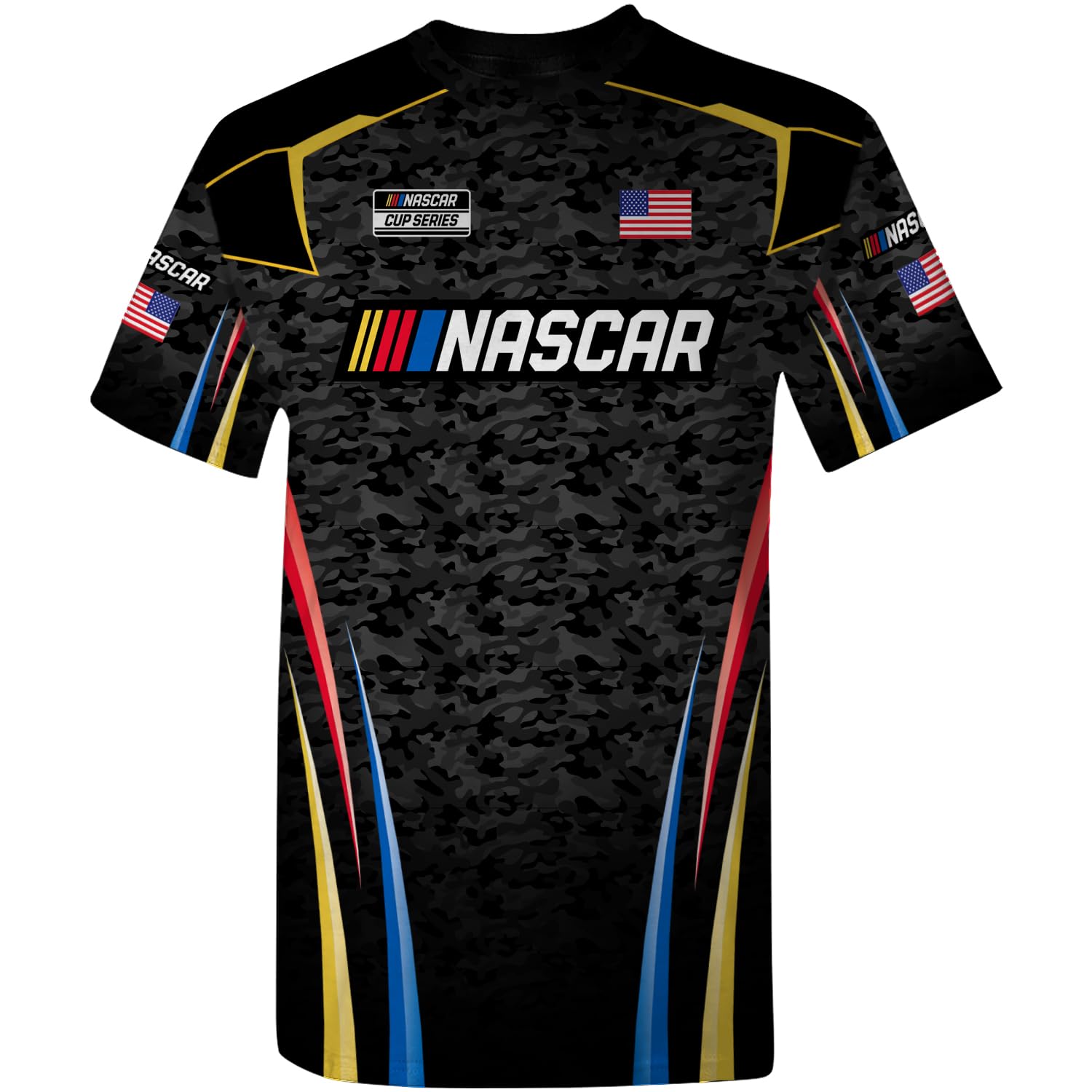 Checkered Flag Sports NASCAR Short Sleeve Sublimated T-Shirt - Automotive Racing Apparel 2XL