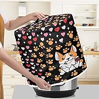 Vista 13 de Cubierta abstracta para freidora de aire con estampado de corazón, cubierta de olla a presión de 3 cuartos de galón, cubierta antipolvo para olla a