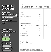 Vista 6 de Suplemento de CDP (citicolina), de grado farmacéutico, fabricadas en Estados Unidos (60 cápsulas de 300 mg)