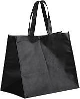 Vista 2 de Tosnail Paquete de 12 bolsas de compras reutilizables para comestibles, grandes bolsas plegables a granel, bolsas de tela con asa larga para compras