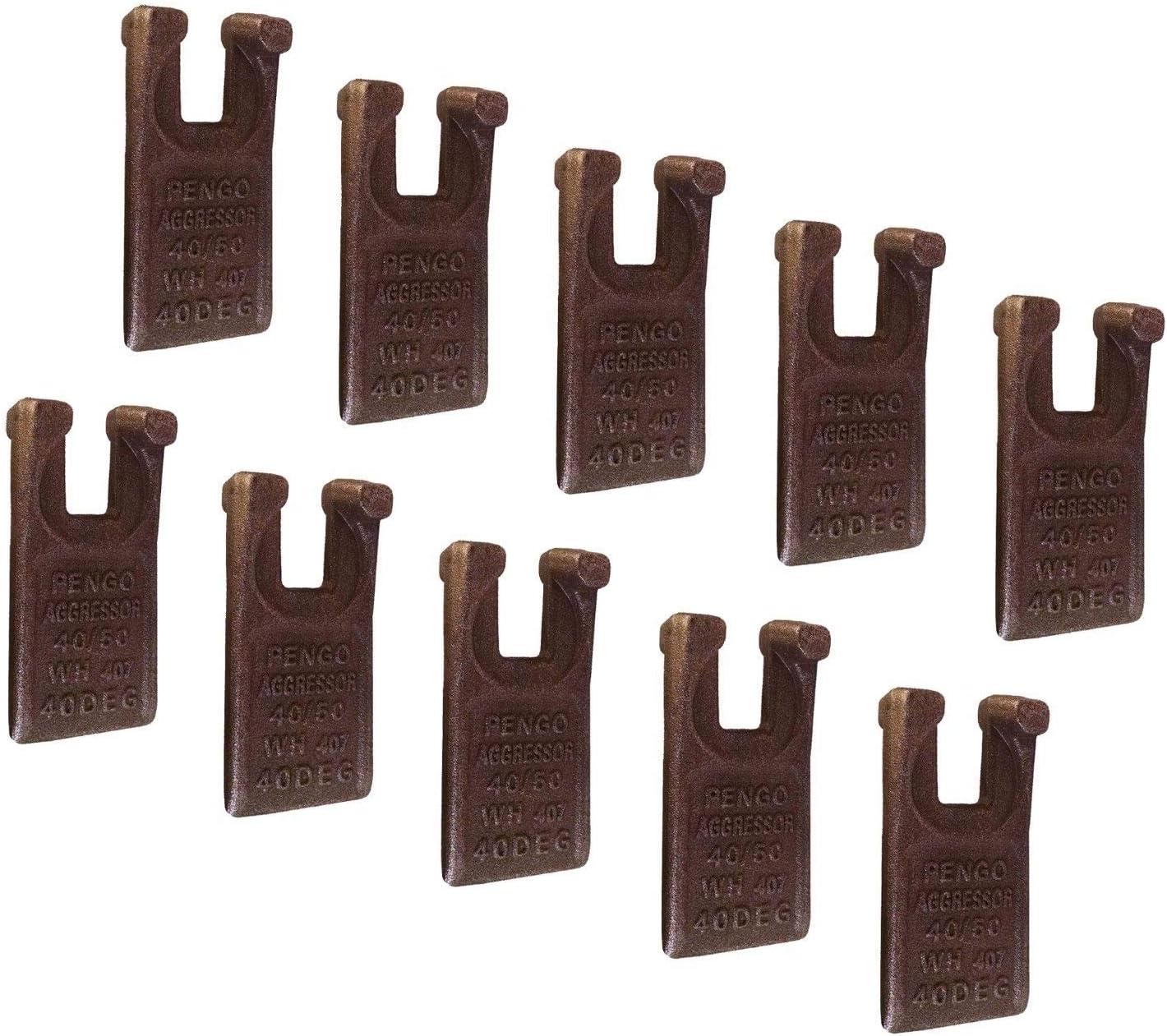 10 Pengo 40/50 Degree Auger Teeth, 134501 - fits Pengo Aggressor Augers
