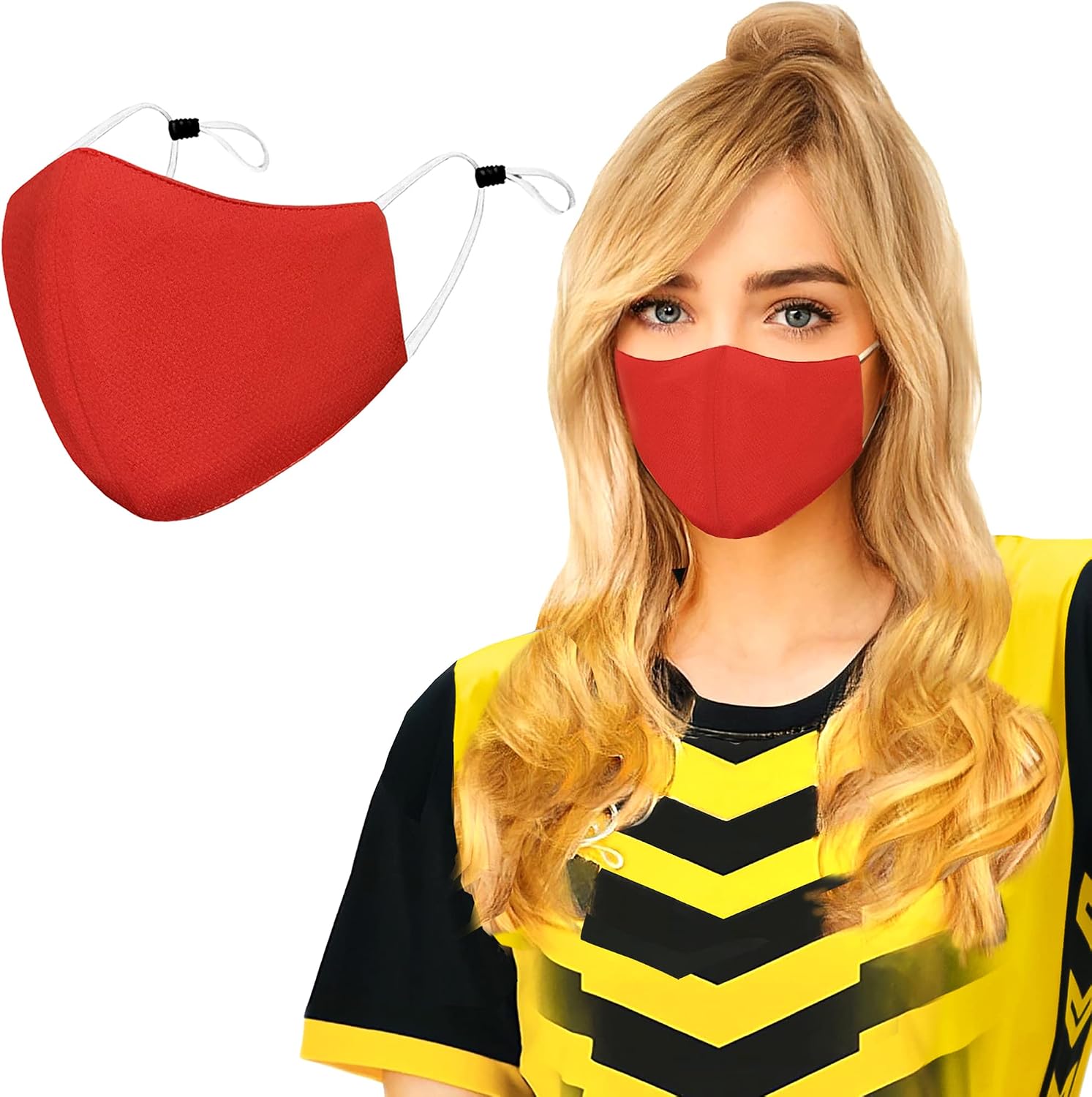 Arcarius Reusable Protective Face Mask, Washable with Adjustable Ear Straps, Breathable Comfort for Adult, Teen, Big Kid, USA