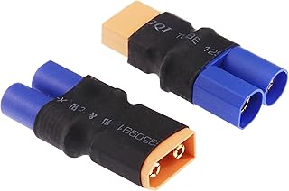rflaueo 2pcs XT90 to EC8 Male Female RC Connector Adapter(E101-2)