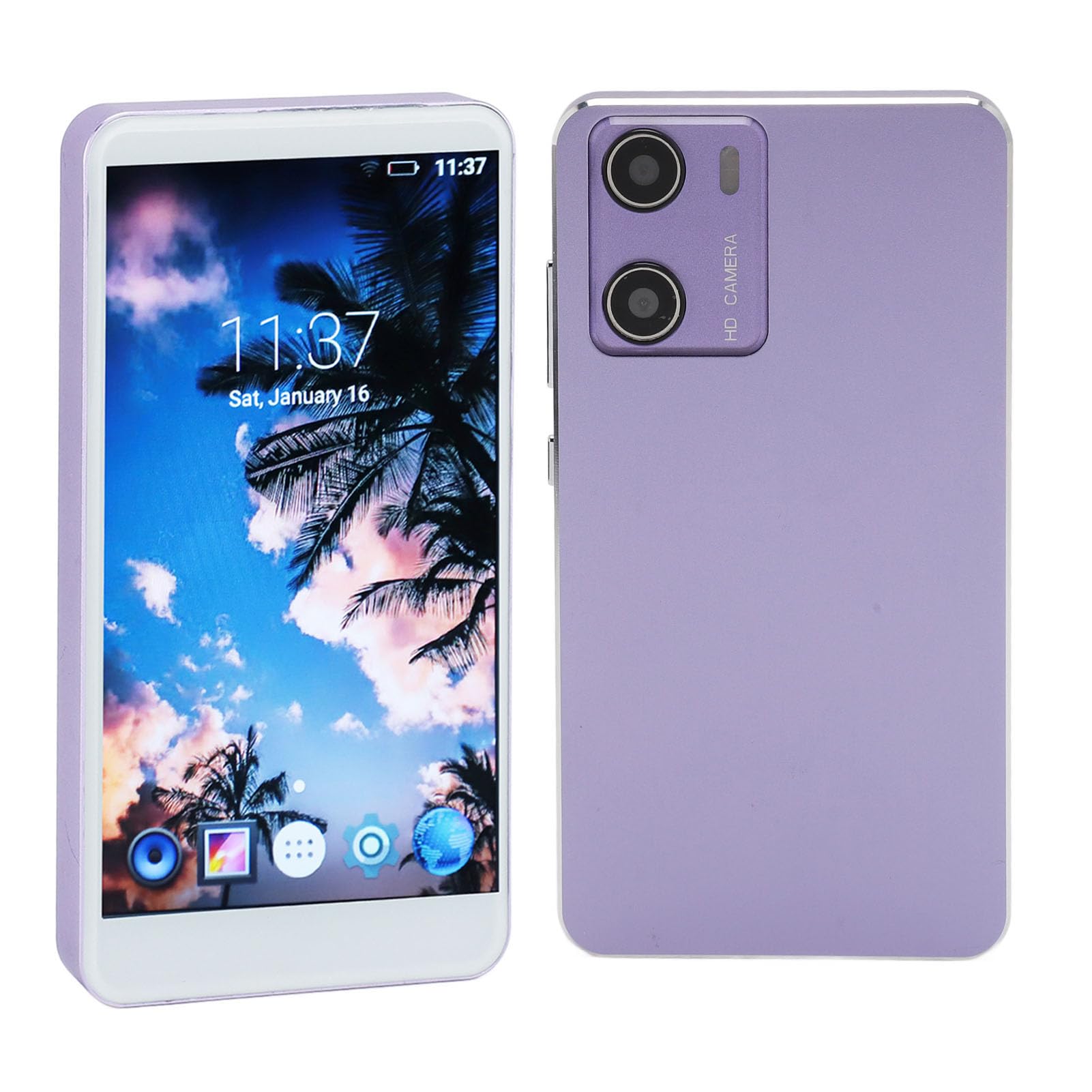 Reproductor MP4, Reproductor de Música Reproductor MP4 con y WiFi Pantalla Táctil HD de 5 Pulgadas 1GB RAM 8GB ROM Reducción de Ruido Cámara Trasera de 5MP Reproductor de Música