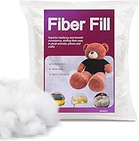 BUTUZE 60g Premium Polyester Fiber Fill Stuffing - High Resilience Fluffy Polyfill for Crochet Dolls, Stuffed Animals & Small Crafts