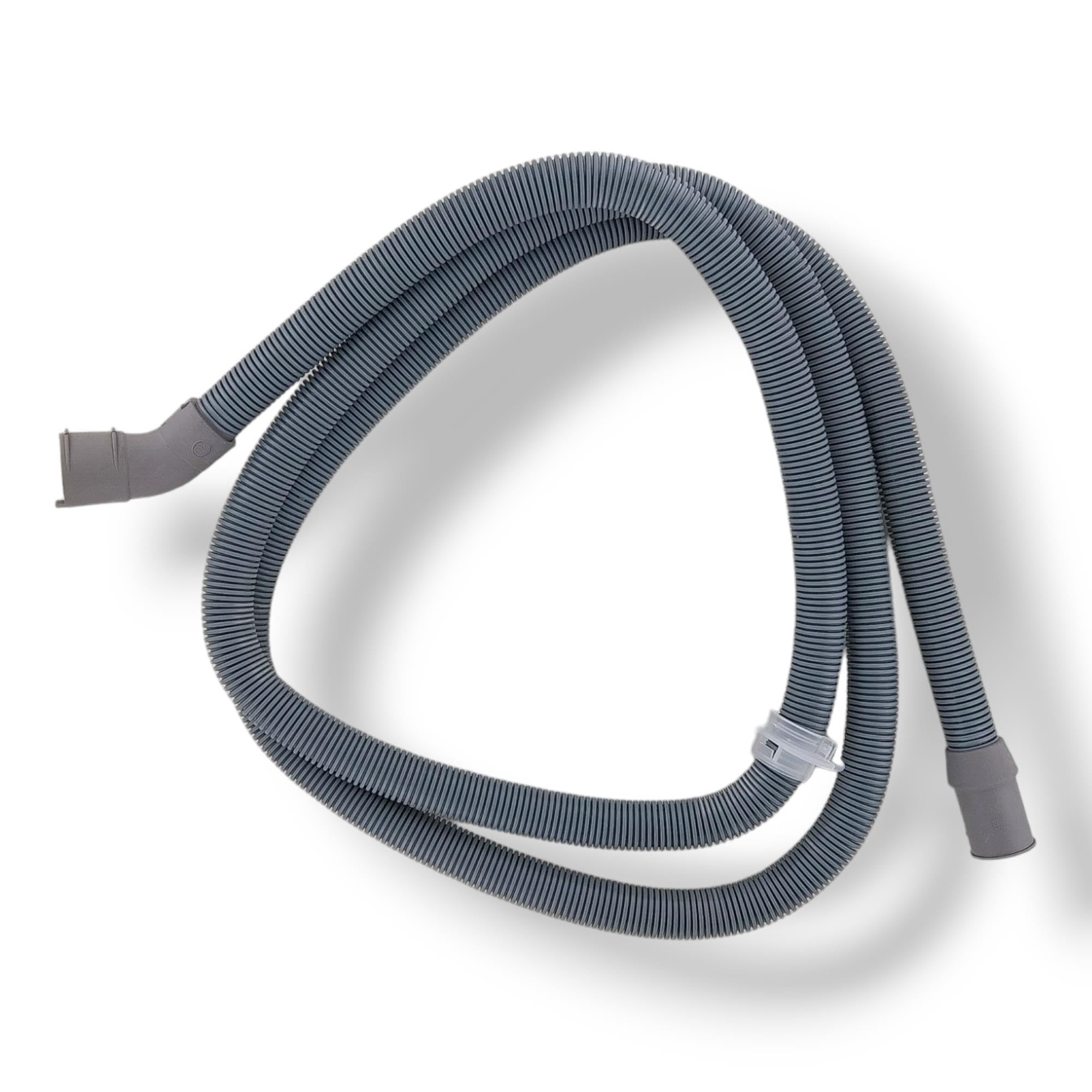 2,3m Ablaufschlauch 21/26mmØ gerade/gewinkelt passend für Electrolux AEG Juno Zanussi 14000563305/6 140005633056 für Geschirrspüler Spülmaschine