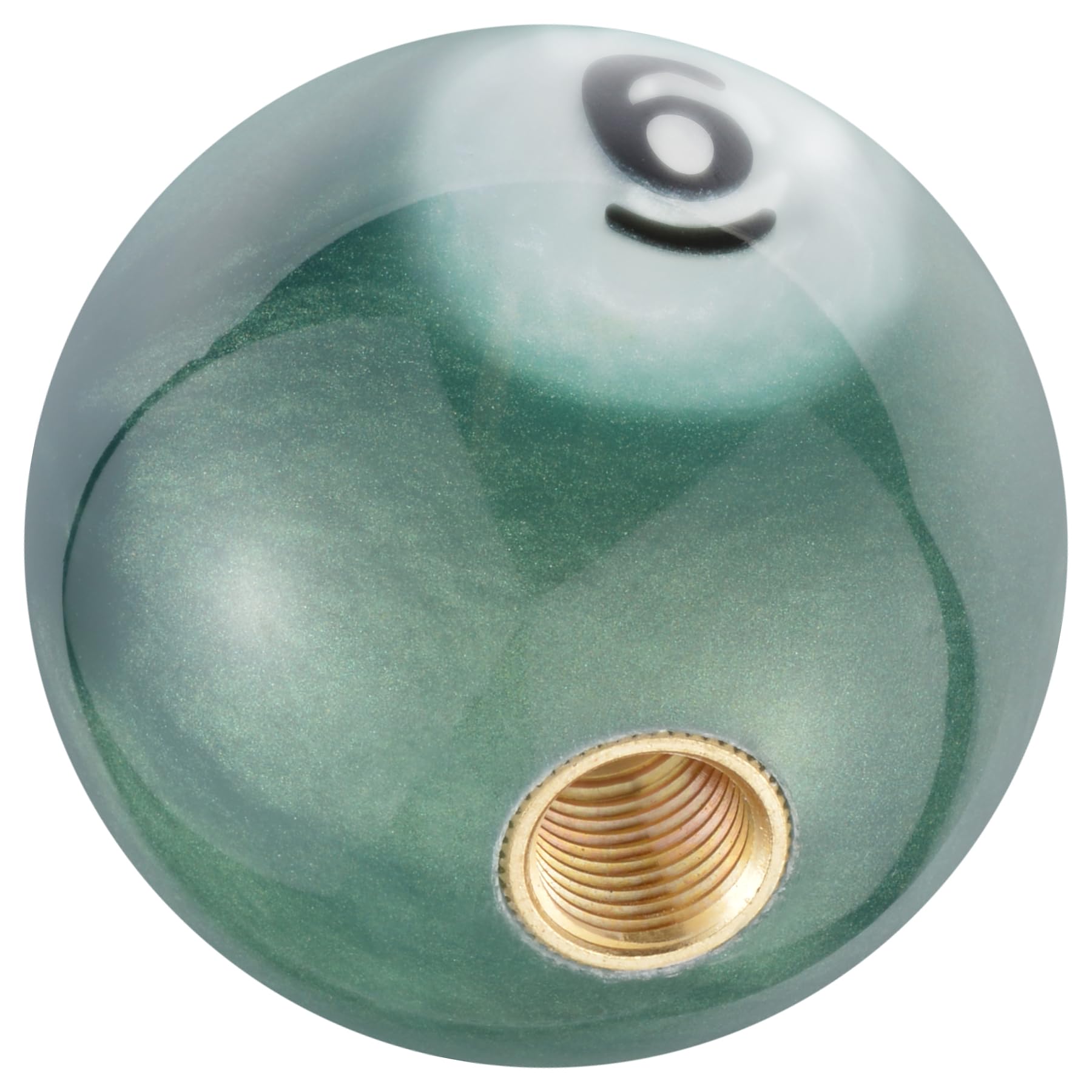 Padaodao Car Gear Stick Knob, Number 6 Grip Stick Handle Knobs for Most Manual Automatic Transmissions Cars SUV Trucks, Green