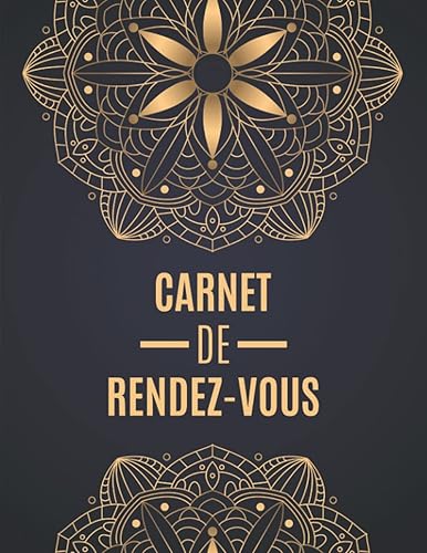 Carnet de rendez-vous: Cahier de rendez-vous professionnels | Agenda pratique non daté pour prise de RDV journalier &amp; Suivi de votre clientèle et ... | 07h à 20h | 52 semaines | Grand format