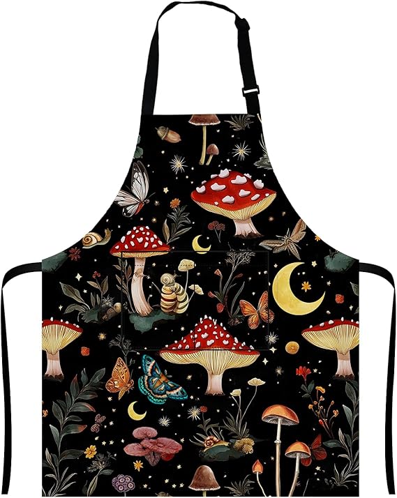 Home Kitchen Cooking Baking Gardening for Women Men with Pockets 27.5x33 inch