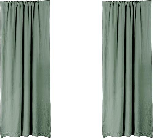 Miniatura 5 de Levtex Home - 100% lino - Cortina de 84 pulgadas (juego de 2) - Lino lavado - Rubor - Tamaño de la cortina (50 x 84 pulgadas)