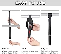 Vista 29 de Ayaport Correas de amarre con hebilla de leva de 6 pies y 2200 libras de resistencia a la rotura con ganchos en S para motocicleta, kayak