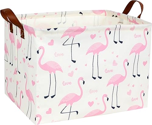 Miniatura 58 de Cesta para niños, cestas de animales, bonitos contenedores de almacenamiento rectangulares de juguetes, organizador de libros, decoración de