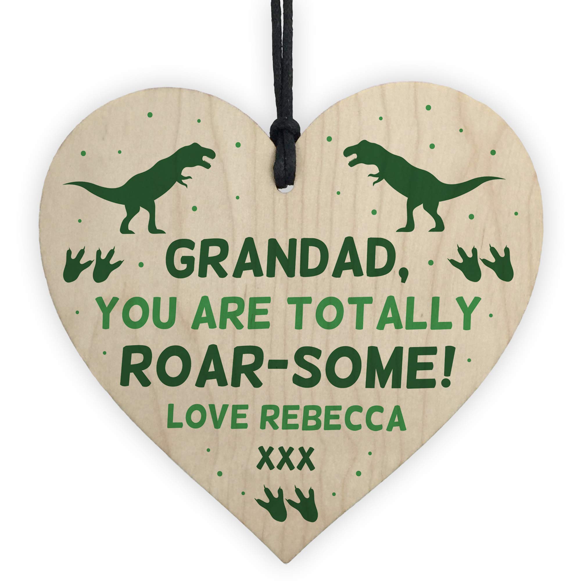 Novelty Grandad Gift For Birthday Christmas Funny Gift For Him Personalised Dinosaur