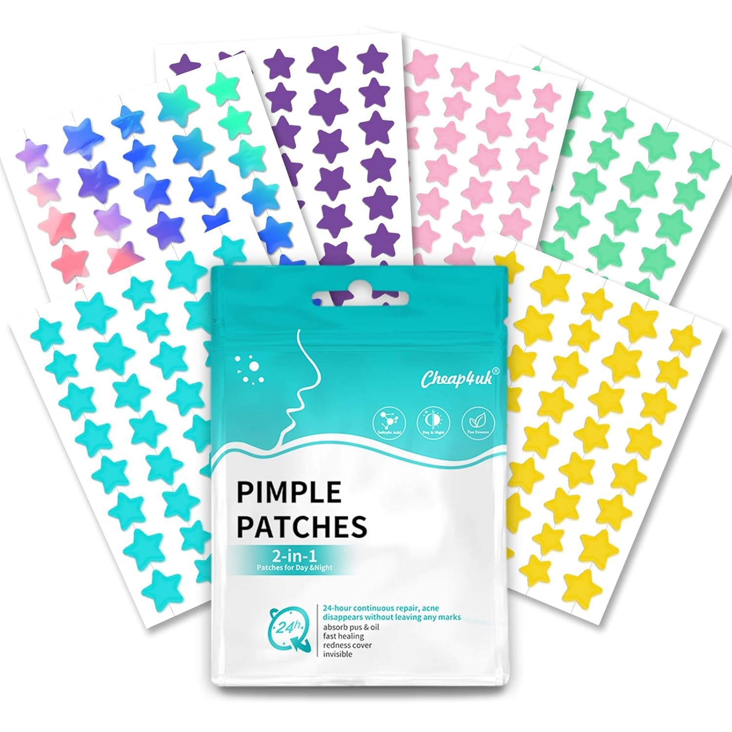 Upgrade Pimple Patches Pickel Patch Pflaster Hydrokolloid | Anti Pickel Patches Mit Teebaumöl Und Salicylsäure Unsichtbarer Und Wasserdicht Absorptions Akne Patches