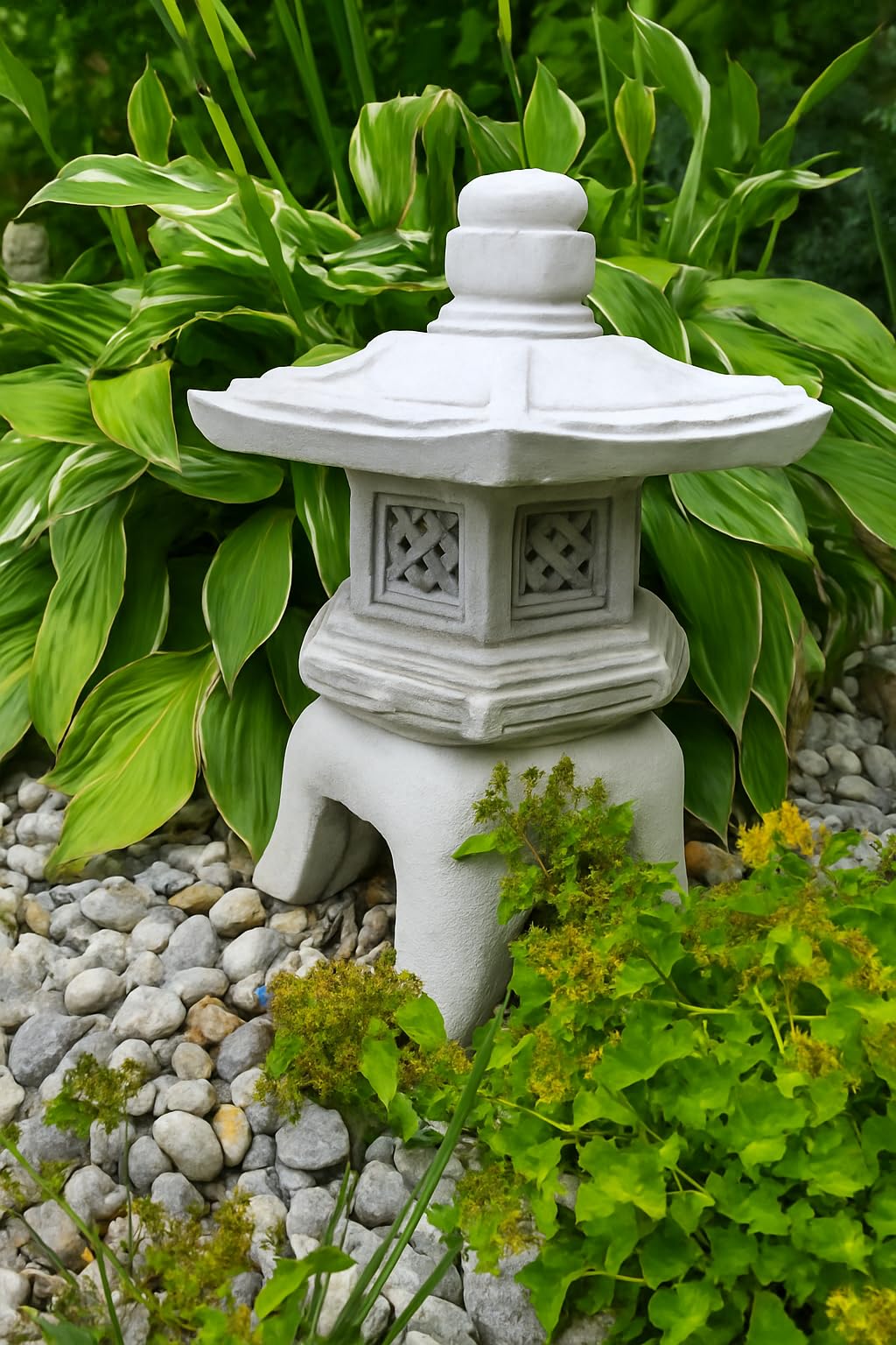Ornamento da giardino, Pagoda/Lanterna - decorazione in pietra in stile giapponese "Kiyomizu-dera