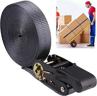 Cintas de fixação de 8 m, estilinhos com arraca, 25 mm de largura, suporta até 1000 kg, fita com arraca de aperto, correias de fixação com catraca para garantir a carga para motocicleta, carro