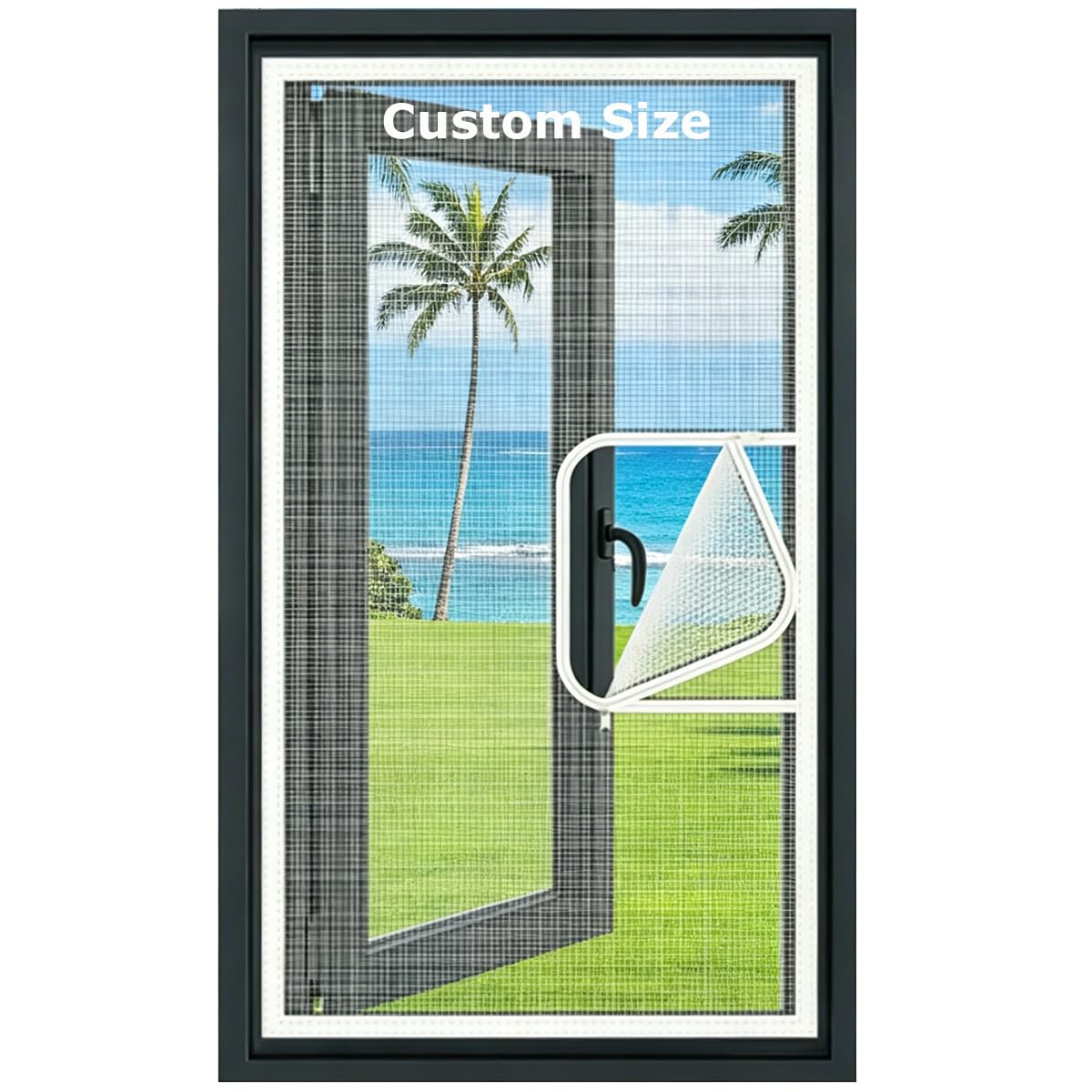 Fly Screens Windows, Custom Size Mosquito Net, Window Screen Fiberglass Insect Mesh for Covering Windows/Doors, Cat Window Guard, Keep Bugs Out