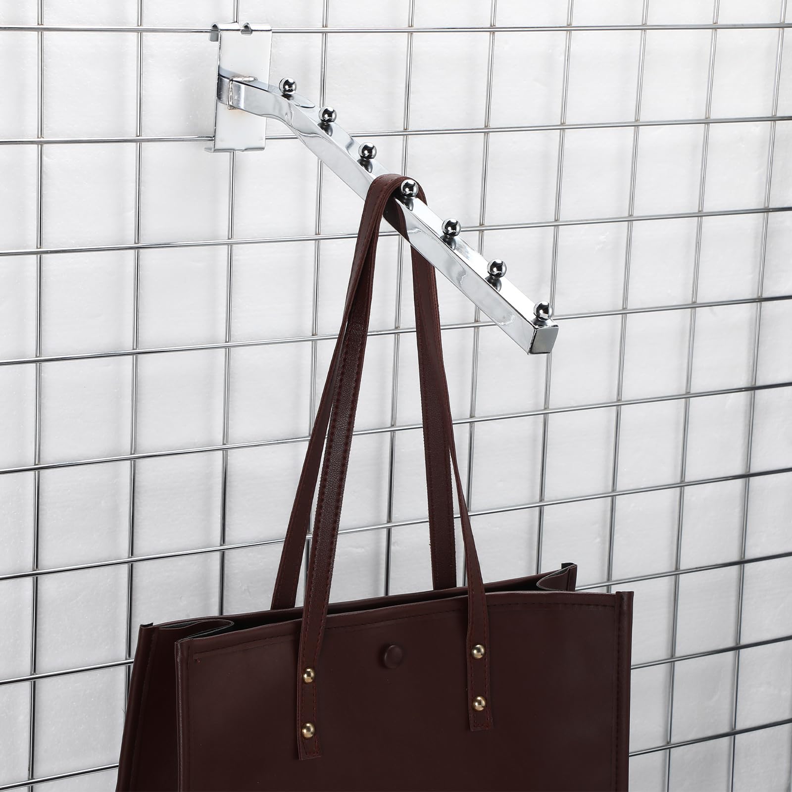 Metal Garment Hooks Uxcell 4-Pack Silver Metal Wave Hanger Hooks - 11.42  Inch Wall Mount Garment Racks Multi-bead Hanger Organizer