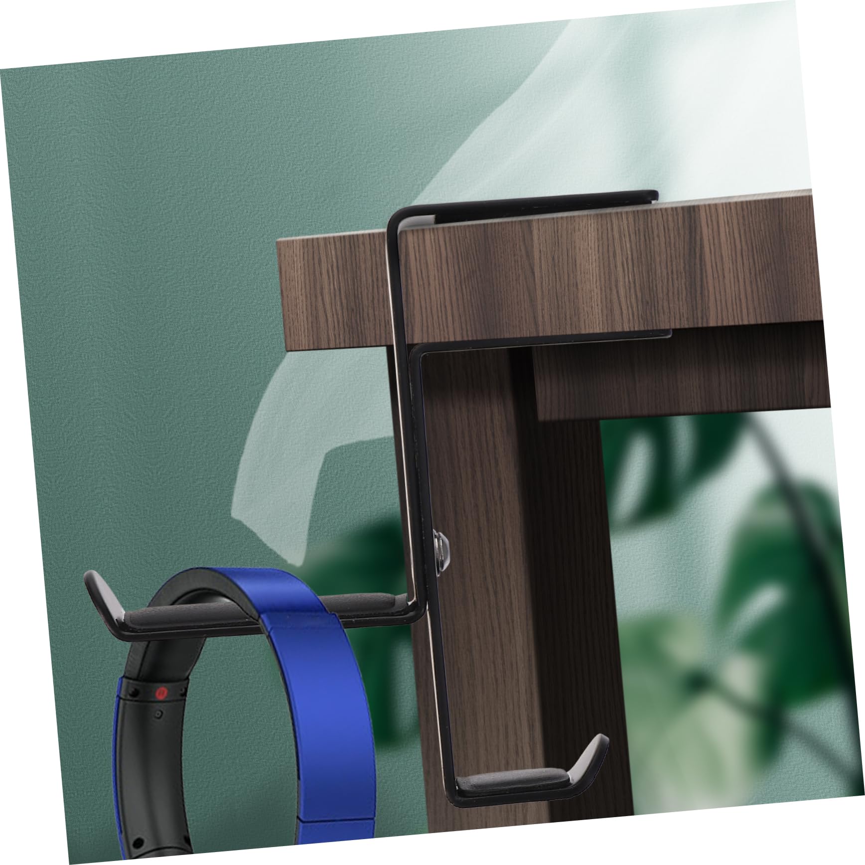 jojofuny Soporte para Auriculares De 3 Piezas Ajustable para Escritorios De Diferentes Anchos Sin Almohadilla Incluida.