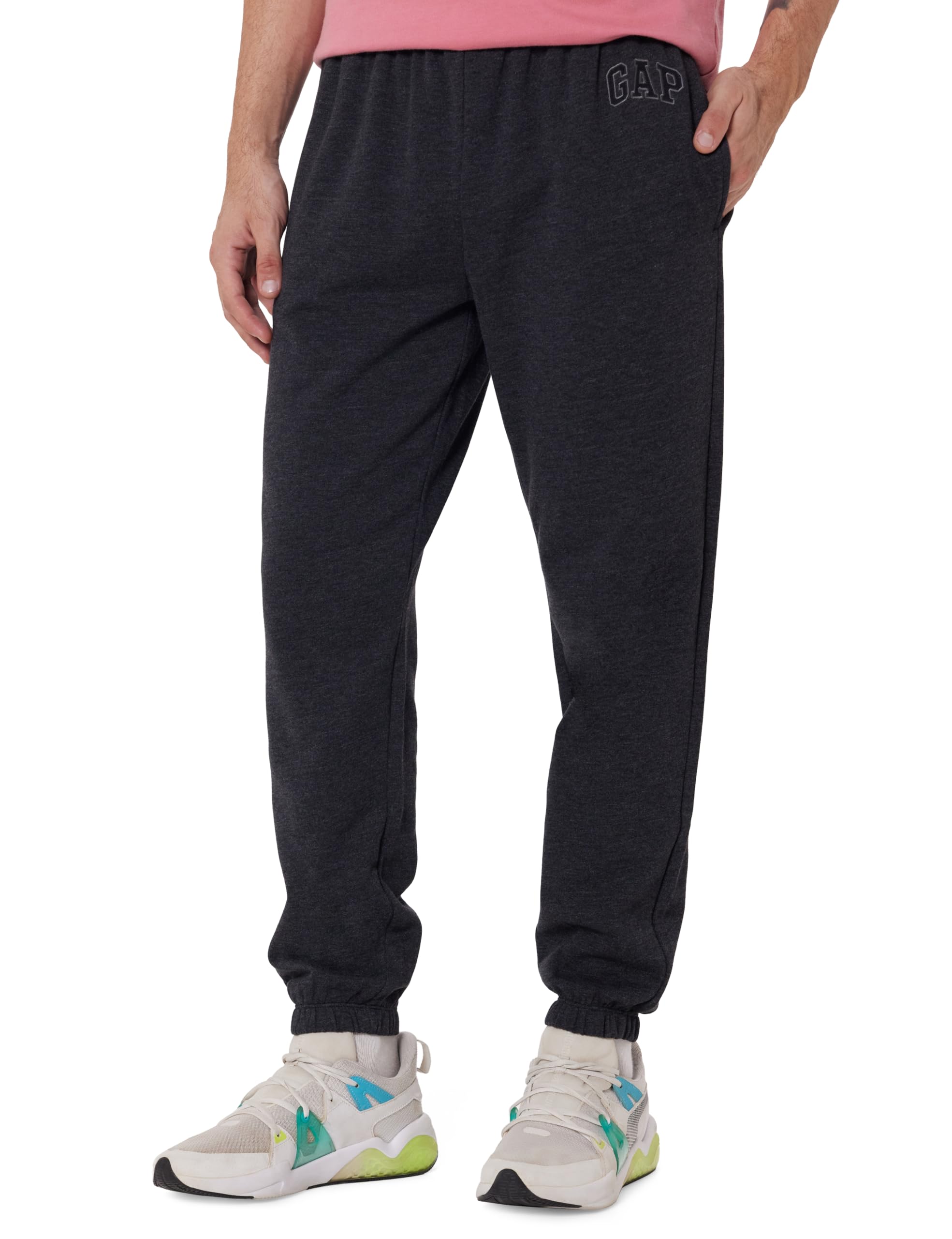gap Men Embroidered Standard Fit Ankle Length Joggers-picture-19