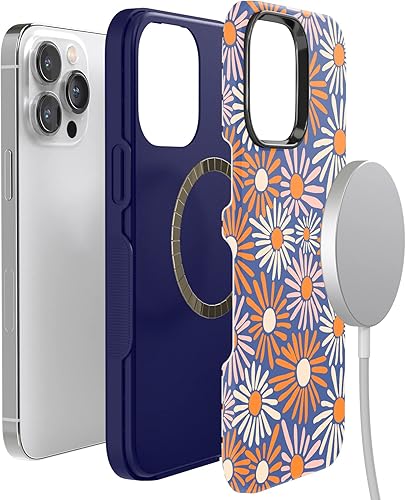 Vista 1230 de Casely - Funda para iPhone 14 Pro Max, Viva La Vida, Frida Kahlo Floral Collage, compatible con MagSafe 10 Frida Kahlo Viva La Vida Collage