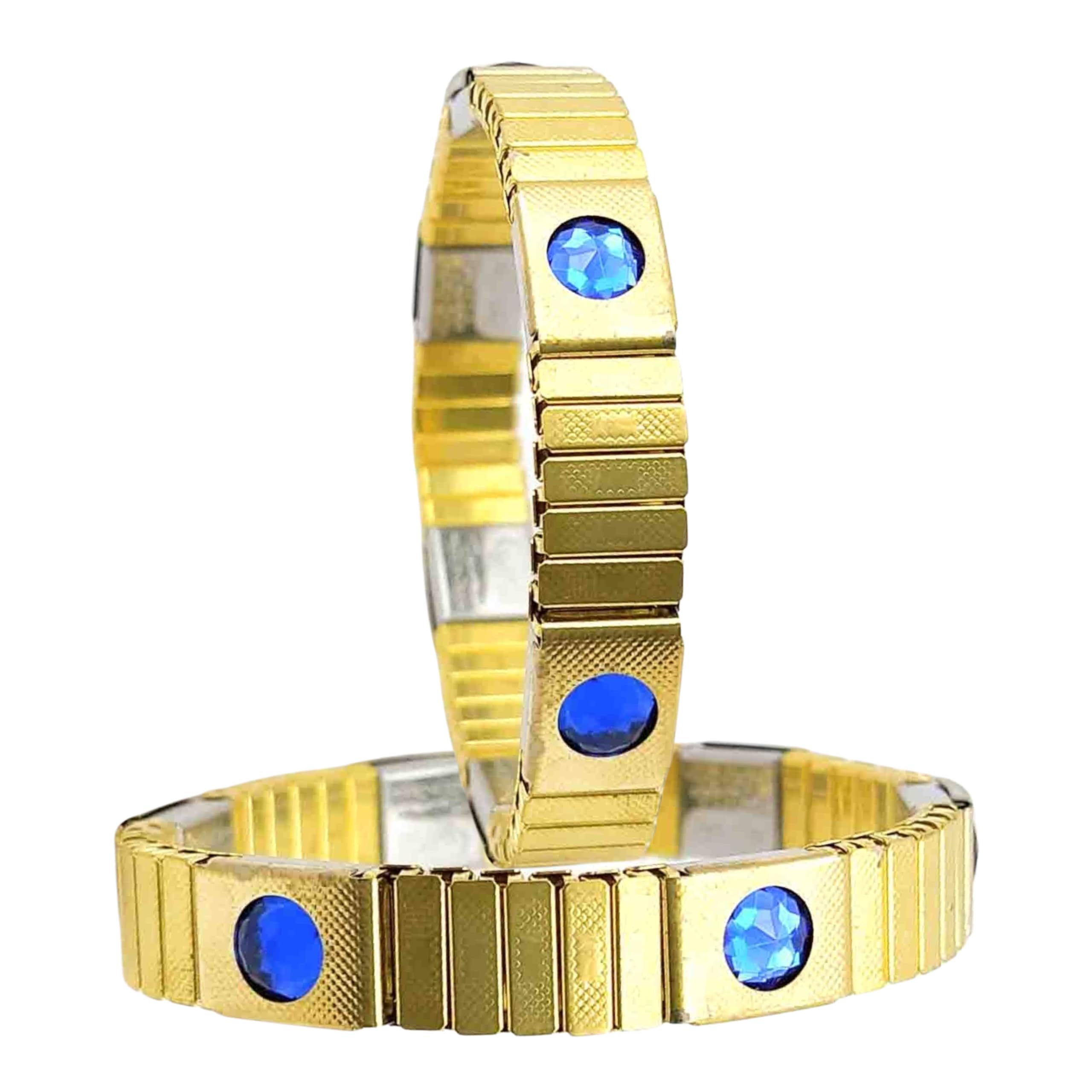 健康アクセサリー B-mag Buy Bracotive Combo Gold Polish Stretchable Chain Bp Bracelet